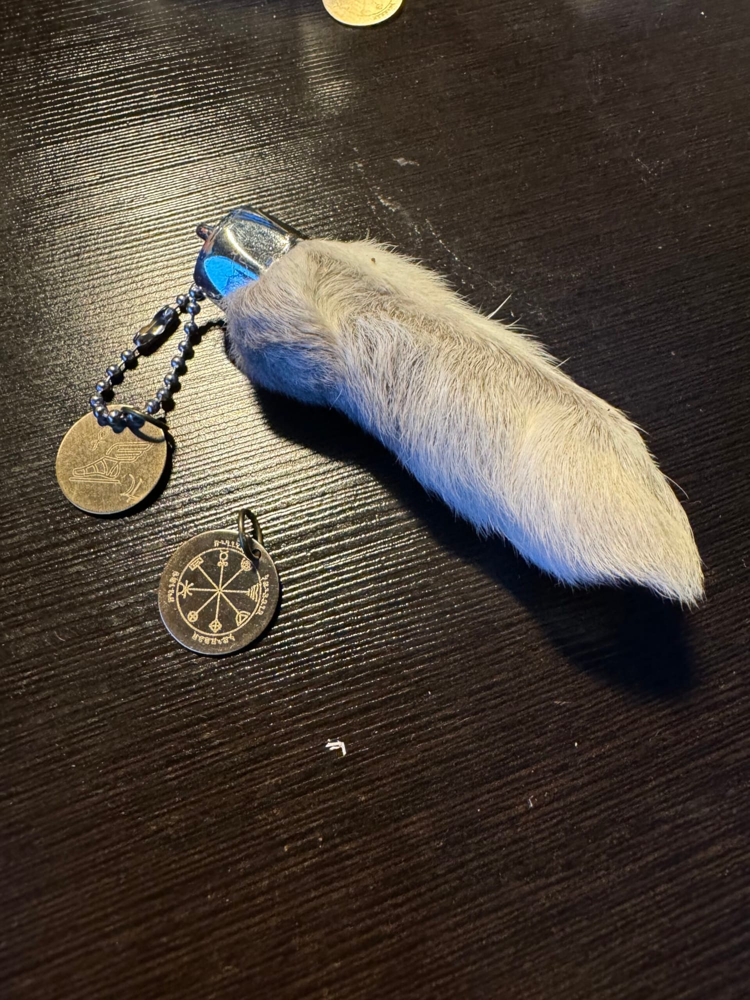 Amazing Lucky Rabbit's Foot: Mercury-Jupiter-Venus Keychain