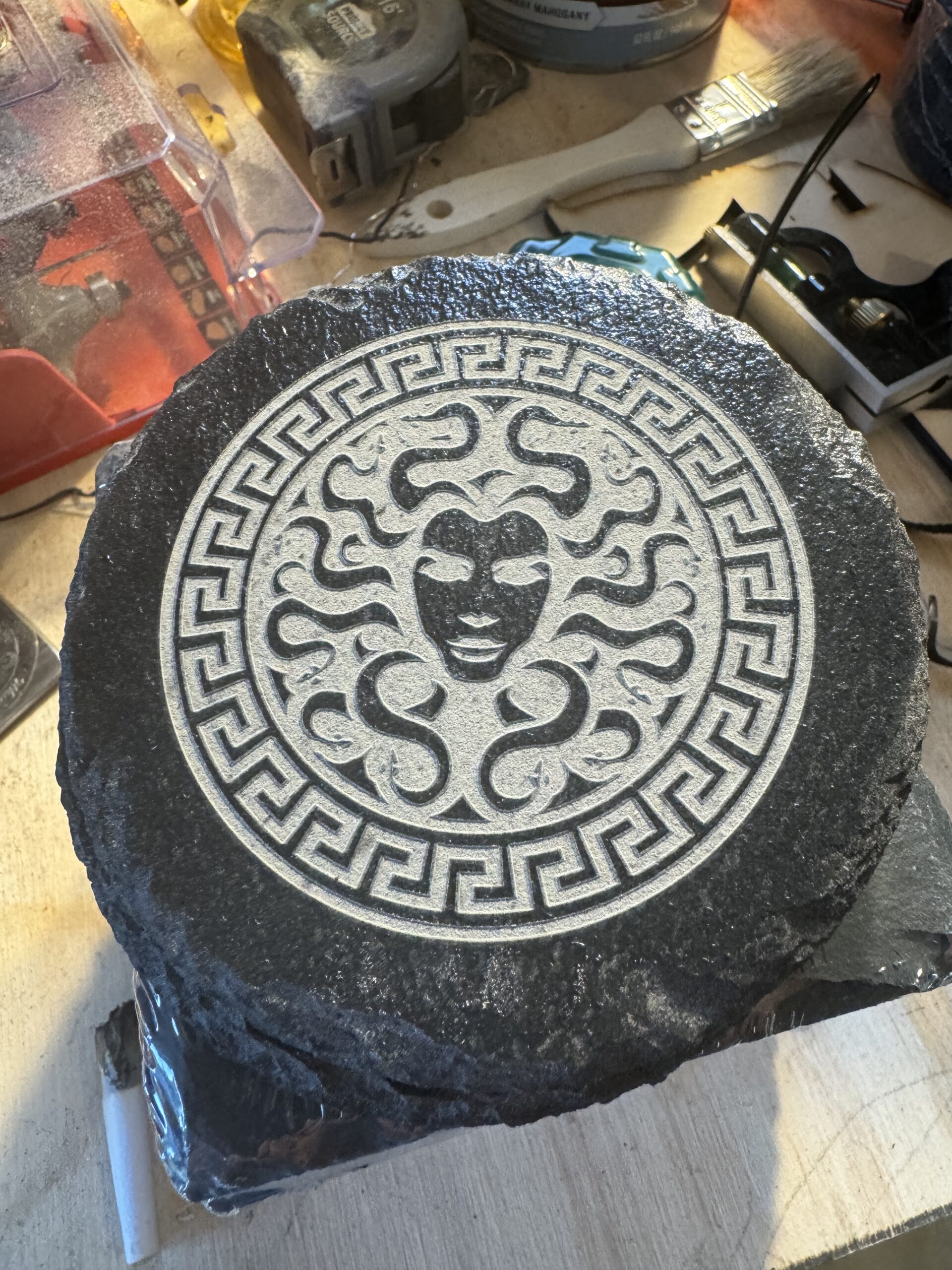 Gorgon: Medusa, in Slate